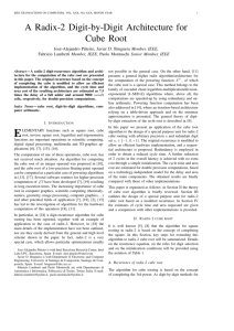 A Radix-2 Digit-by-Digit Architecture for Cube Root