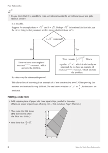 2 Folding a cube root