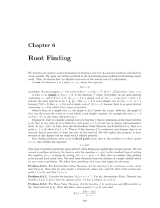 Root Finding