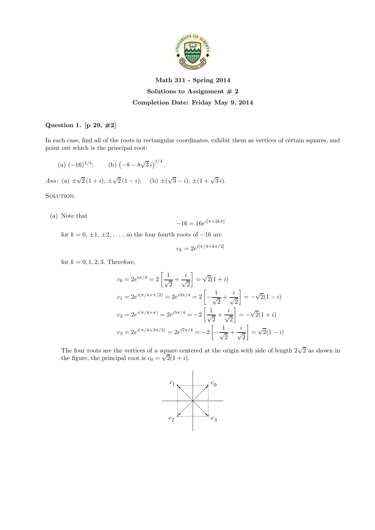 Solution To Assignment 2