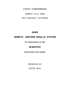 Nemeth Uniform Braille System