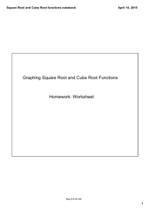 Square Root and Cube Root functions.notebook