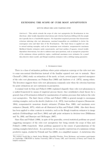 EXTENDING THE SCOPE OF CUBE ROOT ASYMPTOTICS 1