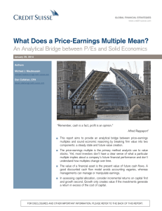 What Does a Price-Earnings Multiple Mean?