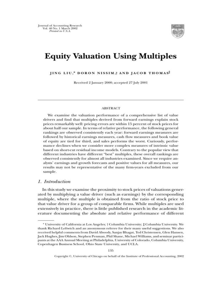 equity-valuation-using-multiples