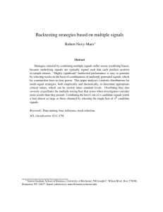 Backtesting strategies based on multiple signals - Robert Novy-Marx