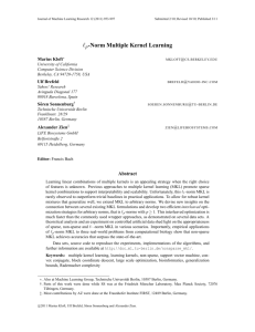 lp-Norm Multiple Kernel Learning