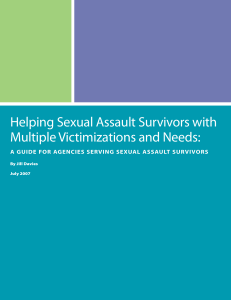 Helping Sexual Assault Survivors with Multiple Victimizations and