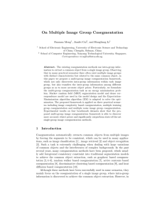 On Multiple Image Group Cosegmentation