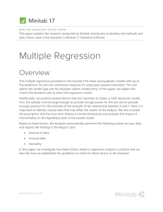 Multiple Regression - Support