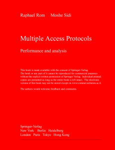 Multiple Access Protocols