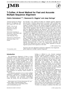 T-Coffee: A Novel Method for Fast and Accurate Multiple Sequence