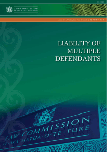 Liability of Multiple Defendants