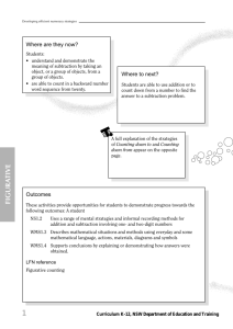 Subtraction teddies - Curriculum Support