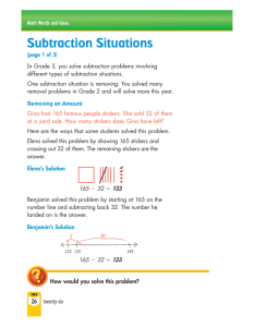 Subtraction Situations