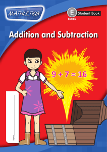 Addition and Subtraction