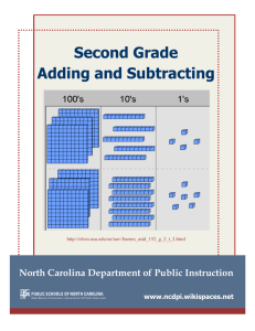 Second Grade Adding and Subtracting