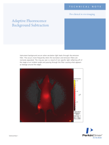 Adaptive Fluorescence Background Subtraction