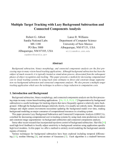 Multiple Target Tracking with Lazy Background Subtraction and