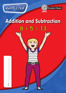 Addition and Subtraction