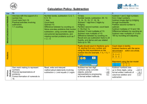 Calculation Policy