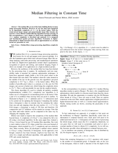 Median Filtering in Constant Time
