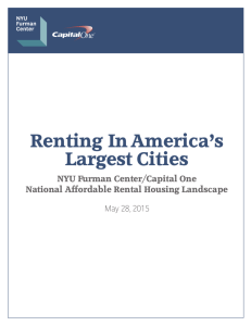 Renting in America`s Largest Cities: NYU Furman Center/Capital