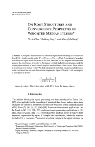 On root structures and convergence properties of weighted median