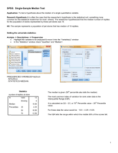 1-sample Median