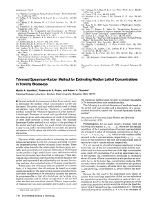 Trimmed Spearman-Karber Method for Estimating Median Lethal
