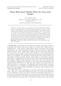 Fuzzy Rule based Median Filter for Gray-scale Images