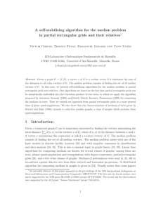 A self-stabilizing algorithm for the median problem in partial