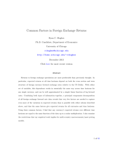 Common Factors in Foreign Exchange Returns