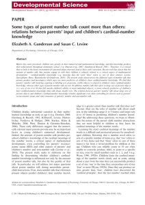 Some types of parent number talk count more than others: relations