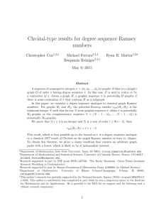 Chvátal-type results for degree sequence Ramsey numbers