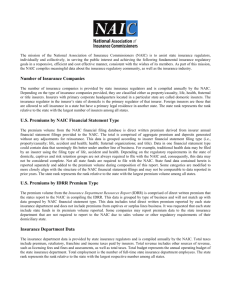Number of Insurance Companies U.S. Premiums by NAIC Financial