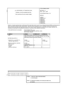CFM56-5-5A US FAA Engine Type Certificate Data Sheet E28NE