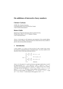 On additions of interactive fuzzy numbers