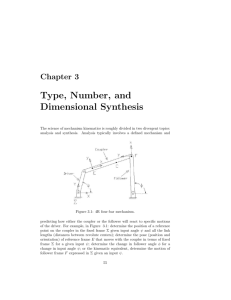 Type, Number, and Dimensional Synthesis