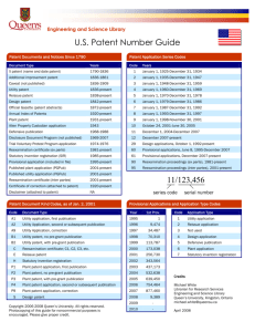 U.S. Patent Number Guide - Queen`s University Library