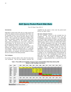 K&E Sperry Pocket-Watch Slide Rules