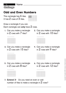 Unit 1-16 Odd and Even Numbers