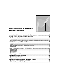 Basic Concepts in Research and Data Analysis