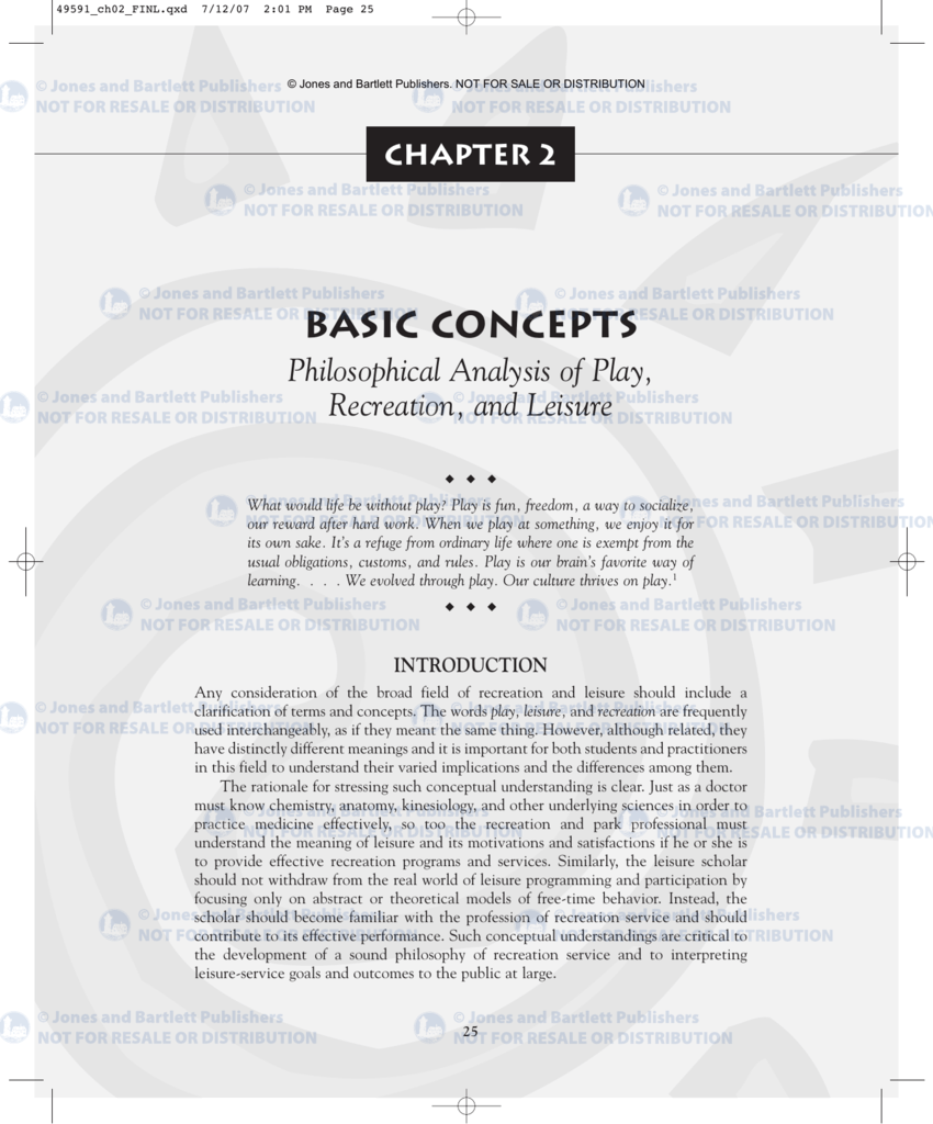 2 Chapter 2 Basic Concepts: Philosophical Analysis of Play