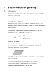Chapter 1: Basic concepts in geometry