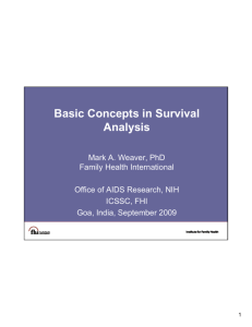 Basic Concepts in Survival Analysis