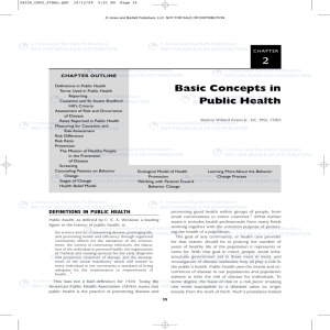 2 Basic Concepts in Public Health