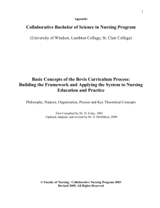 Collaborative Bachelor of Science in Nursing Program Basic