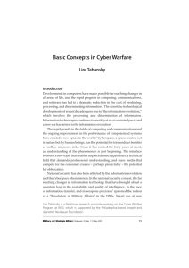 Basic Concepts in Cyber Warfare