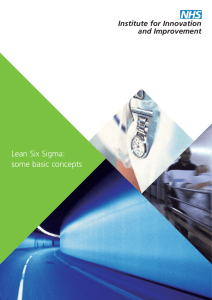 Lean Six Sigma: some basic concepts